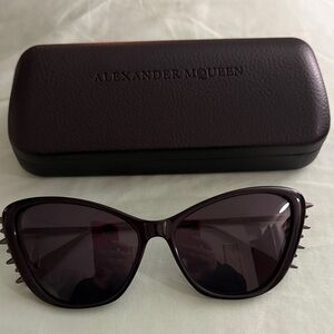 Alexander McQueen Dark Sunglasses with Studded Sides